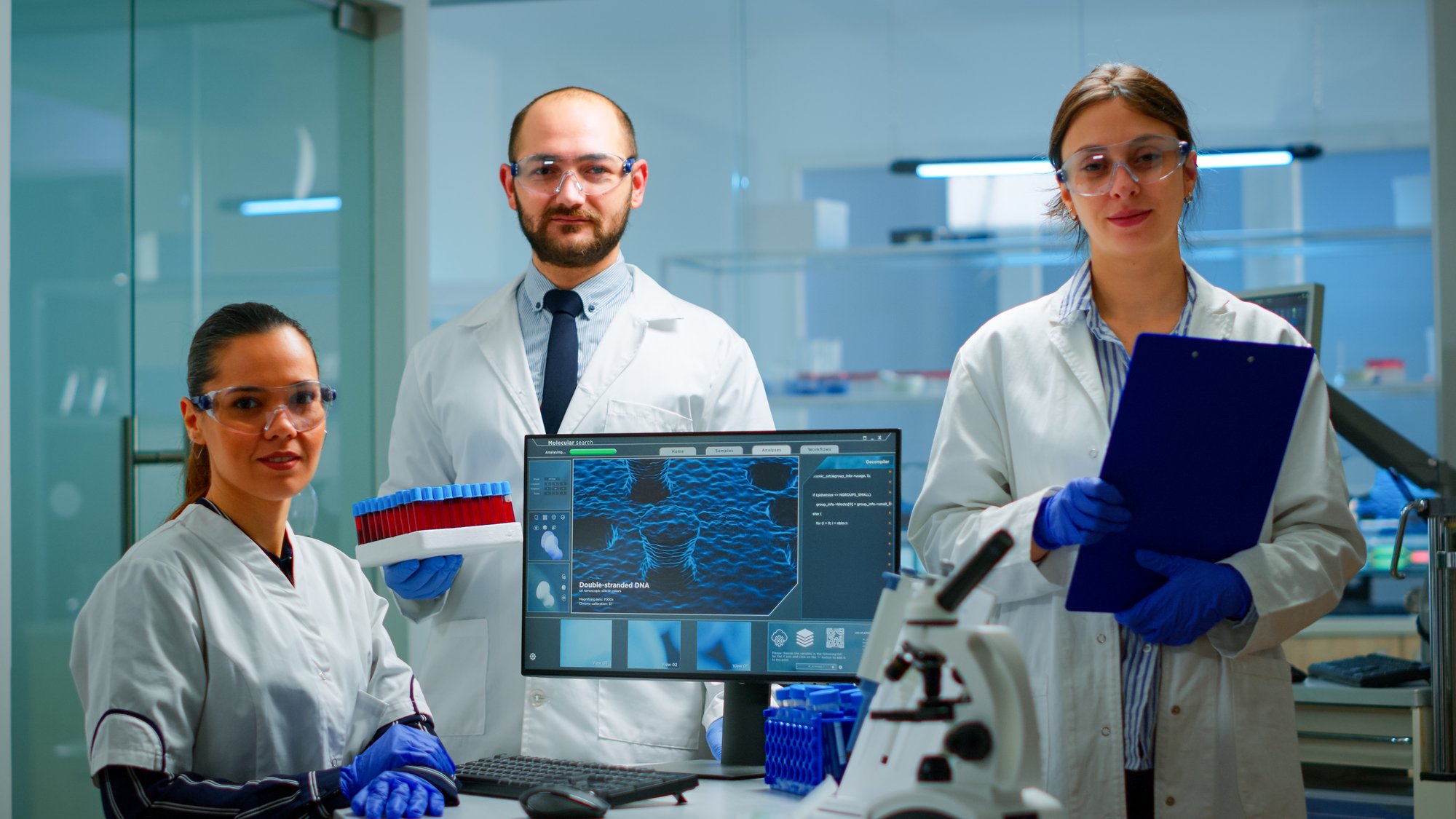 professional-scientific-medical-staff-looking-camera-modern-equipped-lab-team-doctors-examining-virus-evolution-with-high-tech-chemistry-tools-scientific-research-vaccine-development professional-scientific-medical-staff-looking-camera-modern-equipped-lab-team-doctors-examining-virus-evolution-with-high-tech-chemistry-tools-scientific-research-vaccine-development